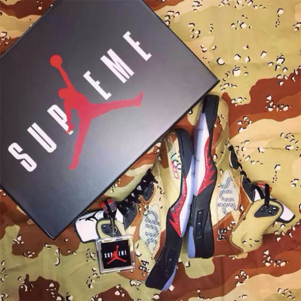 Supreme x AJ5 “Camo”