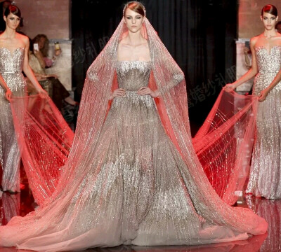 Eliesaab同款贵族皇室奢华婚纱礼服