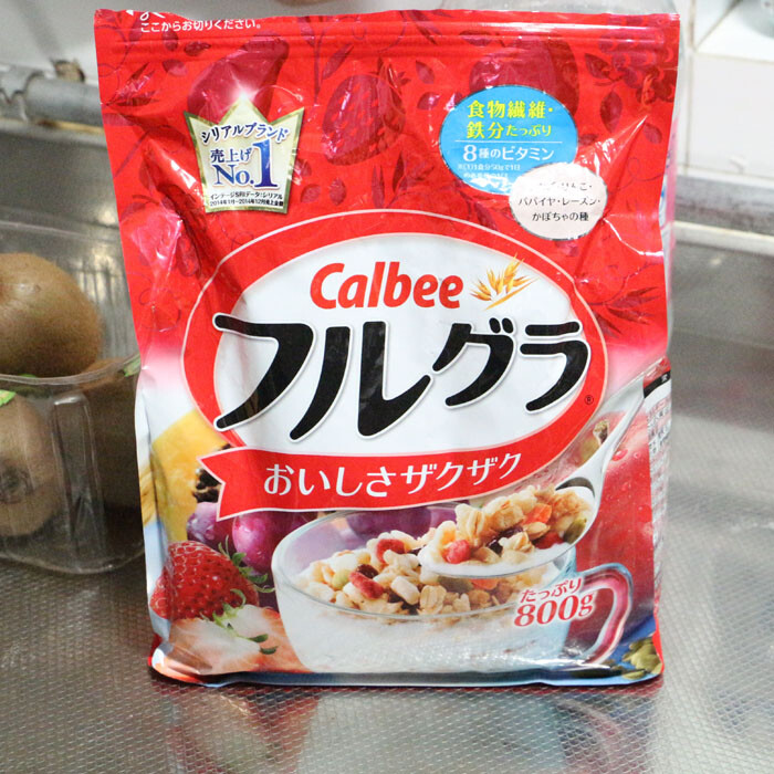 拼邮日本 卡乐比Calbee 水果颗粒谷物即食早餐冲饮燕麦片800g