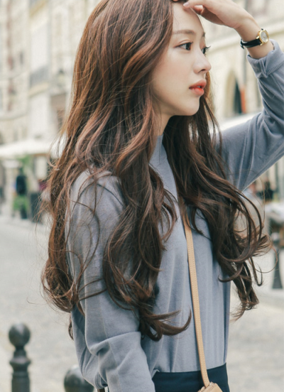 女生 头像 长发 清新 唯美 侧脸