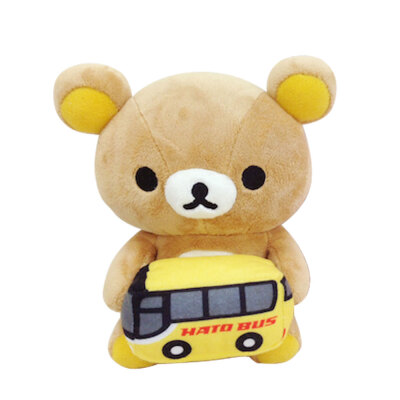 10月预订Rilakkuma x HATO BUS联名限定小公仔黄色公车