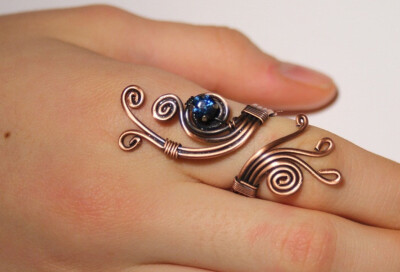 绕线戒指~ 来自Esty