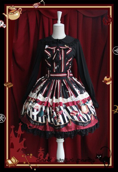 【Infanta.婴梵塔】Lolita*Dark Magic Party*万圣节の夜 背带裙