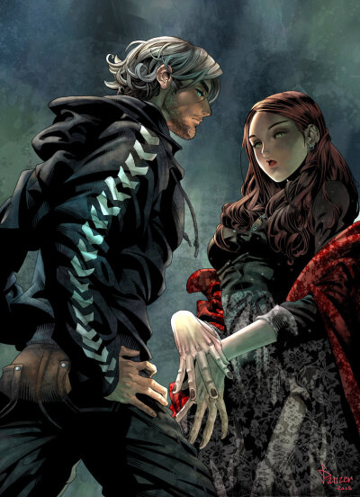 【侵删】Quicksilver &amp;amp; Scarlet Witch by Panzer 画师@NPC木易