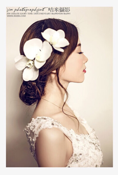 唯美新娘发型，留着以后自己结婚用！