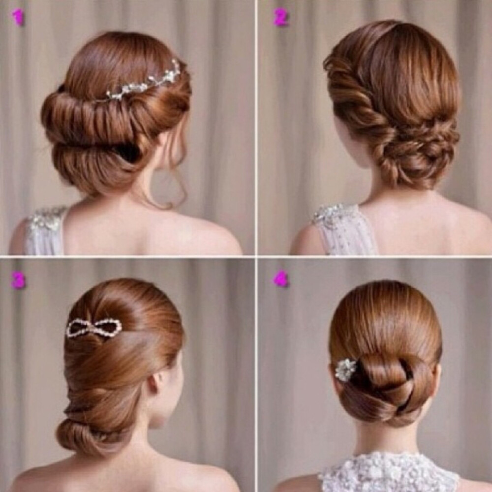 唯美新娘发型，留着以后自己结婚用！