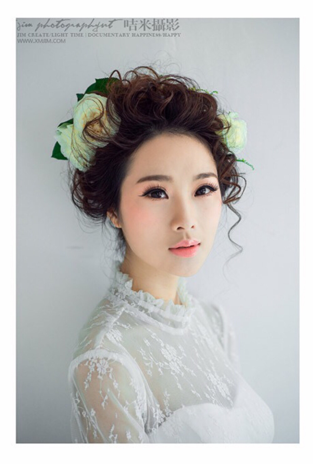 唯美新娘发型，留着以后自己结婚用！