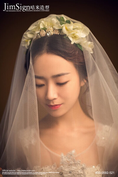 唯美新娘发型，留着以后自己结婚用！