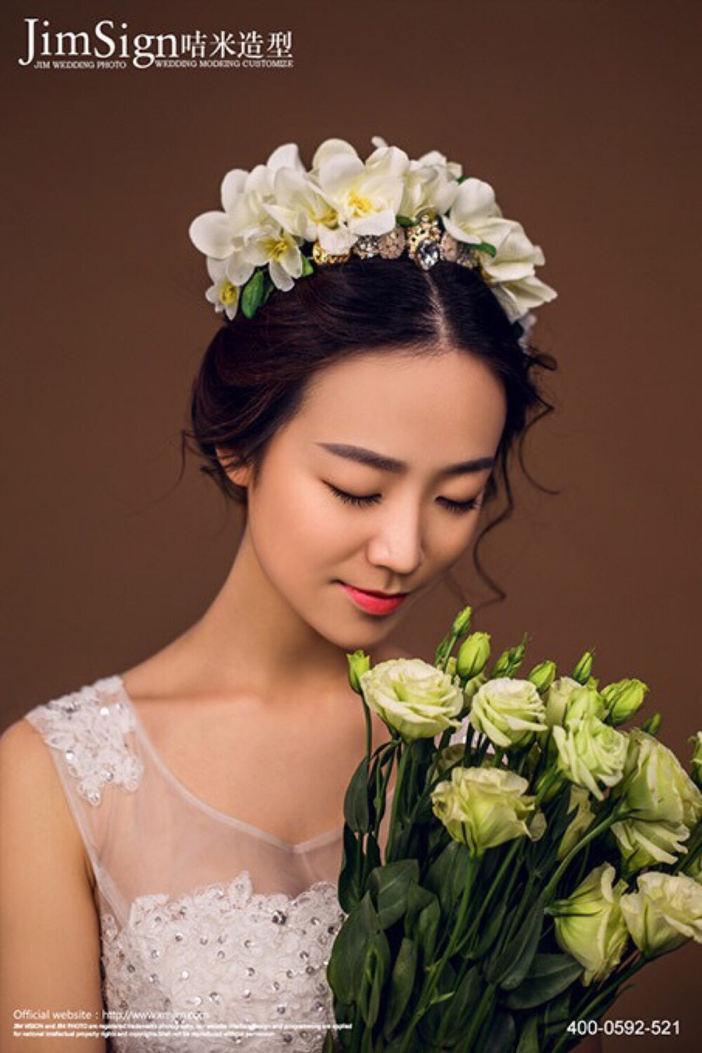 唯美新娘发型，留着以后自己结婚用！