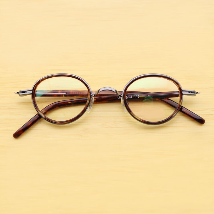 『孤品』意大利进口板材 复古文艺小圆框眼镜架文艺近视眼镜框 潮