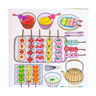 美味食光 coloring and the food 。秘密花园。