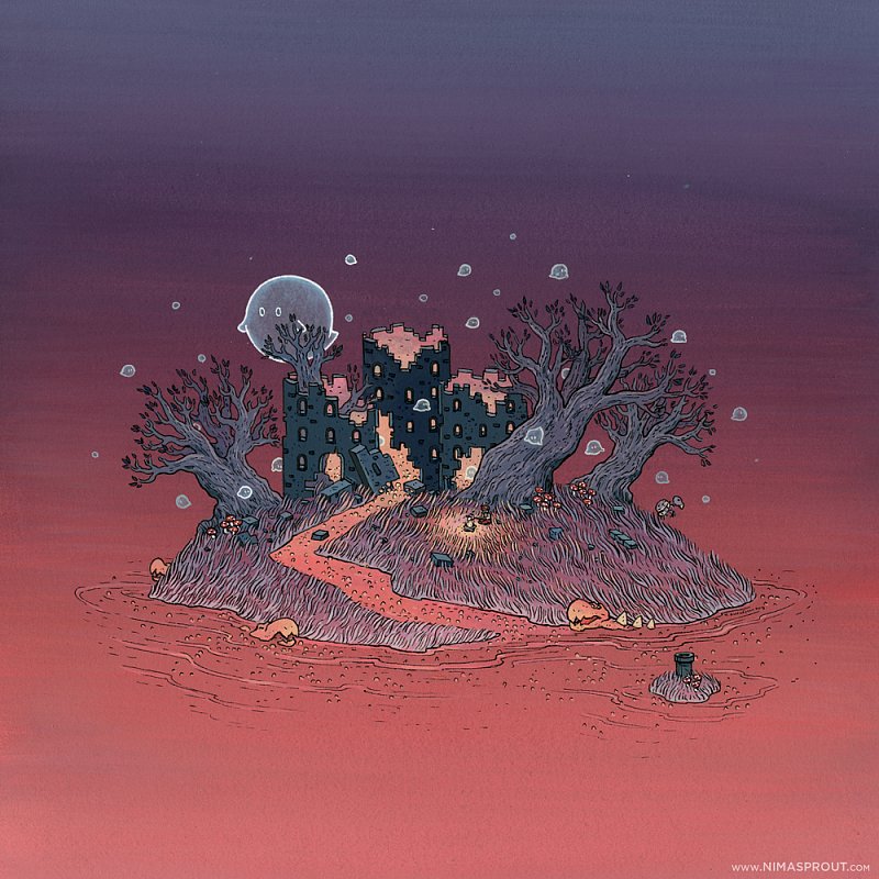 NicoleI Gustafsson，美国女插画师，官方网站：http://www.nimasprout.com/。