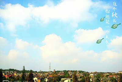 这个秋天真的很美～～～