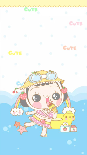 iPhone壁纸 萌物 可爱 背景 套图 韩系 插画 素材ღ ¤̴̶̷̤́‧̫̮ ¤̴̶̷̤̀ 麽麽