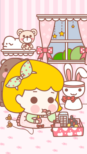 iPhone壁纸 萌物 可爱 背景 套图 韩系 插画 素材ღ ¤̴̶̷̤́‧̫̮ ¤̴̶̷̤̀ 麽麽