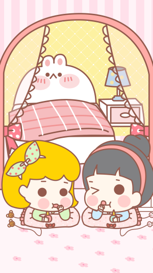 iPhone壁纸 萌物 可爱 背景 套图 韩系 插画 素材ღ ¤̴̶̷̤́‧̫̮ ¤̴̶̷̤̀ 麽麽