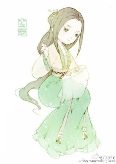 齐腰襦裙——美腻汉服哦~（微博via 五方莲子）