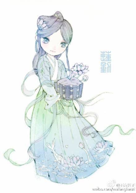 齐腰襦裙——美腻汉服哦~（微博via 五方莲子）