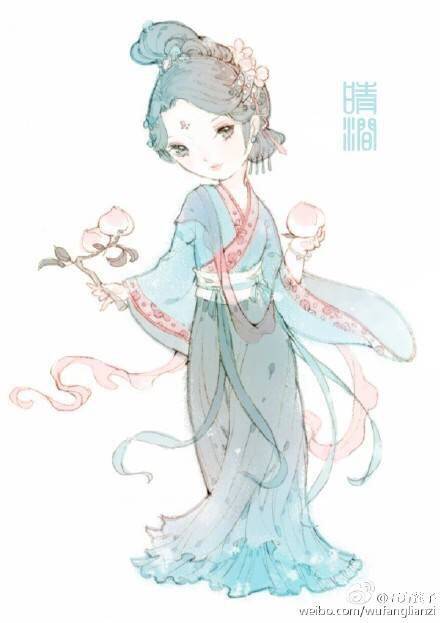 齐腰襦裙——美腻汉服哦~（微博via 五方莲子）