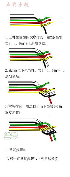 端午节五彩手链