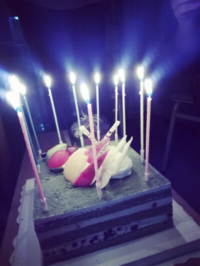 第一次在陌生的城市。生日快乐。自己，626的孩子们。谢谢～