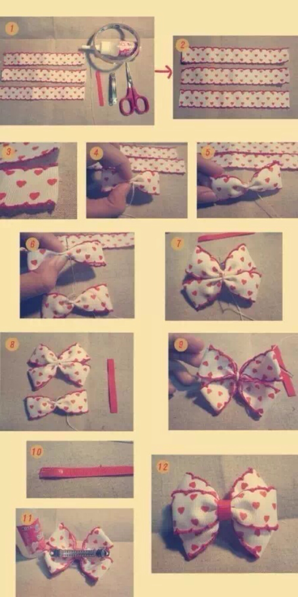 创意手工 美腻的蝴蝶结