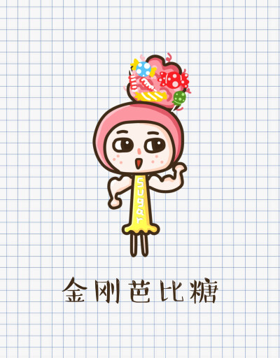 #堆糖形象某某某#金刚芭比糖,女,外酥里嫩,不详。处女座。卖萌与暴力一起解决问题。