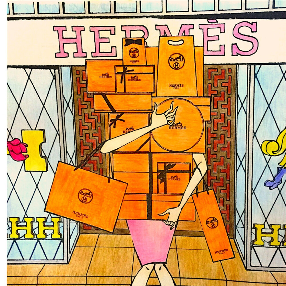 秘密花园。时装的诞生。时尚的诞生。填色涂色。