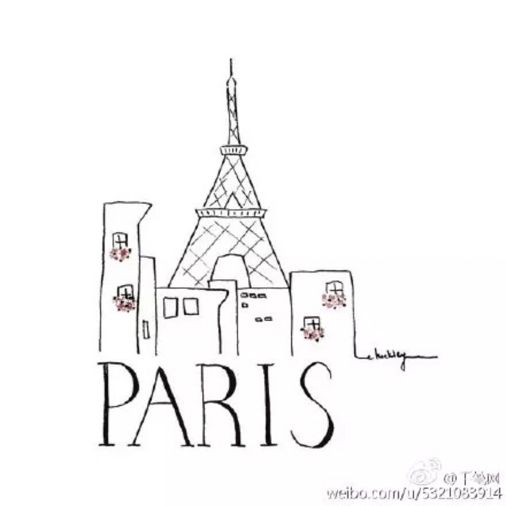 PARIS 手帐素材