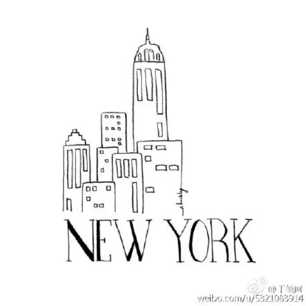 NEW YORK 手帐素材