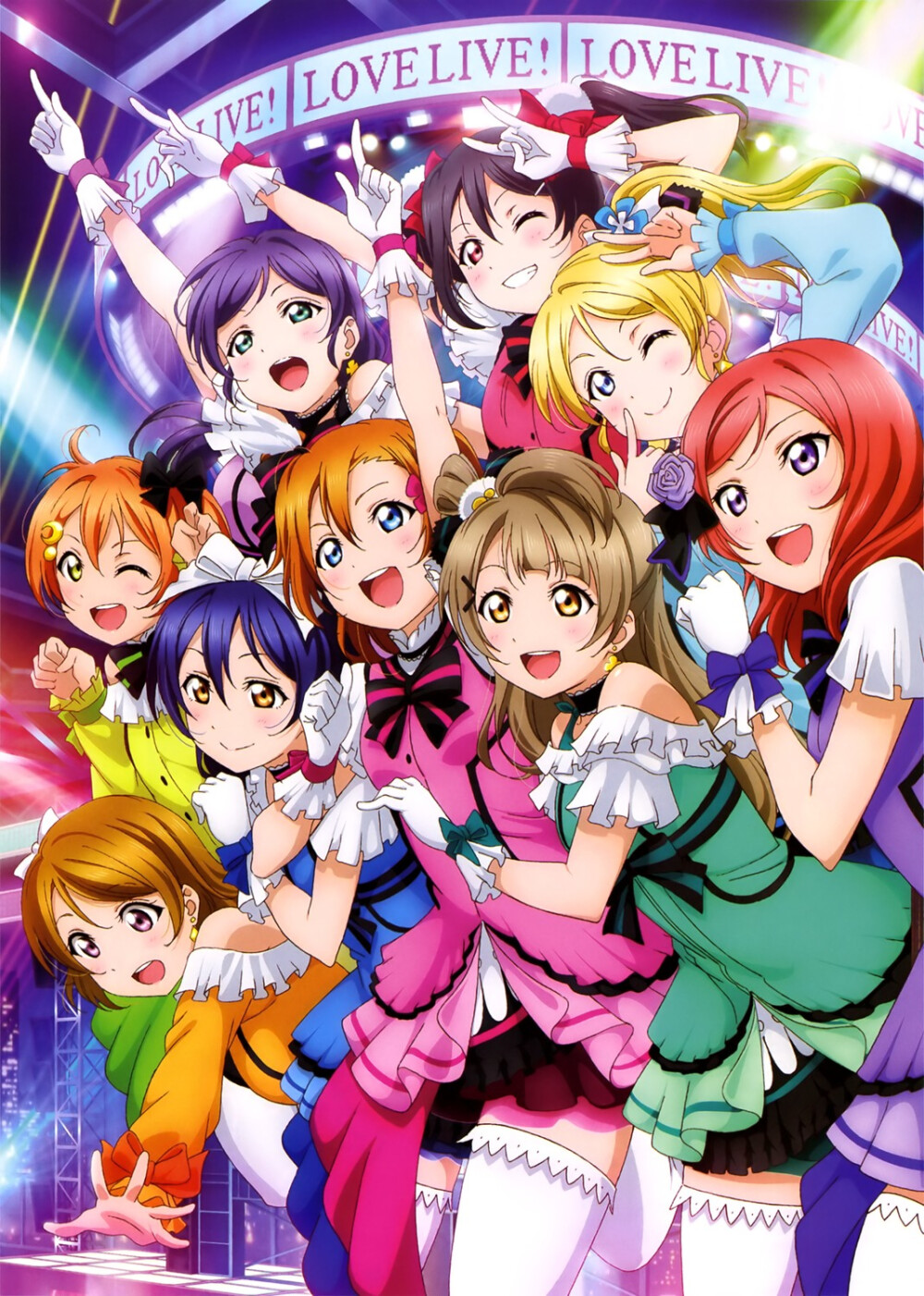 love live剧场版~love live! The School Idol Movie♪动漫海报首发贺图☆萌系 动漫 二次元