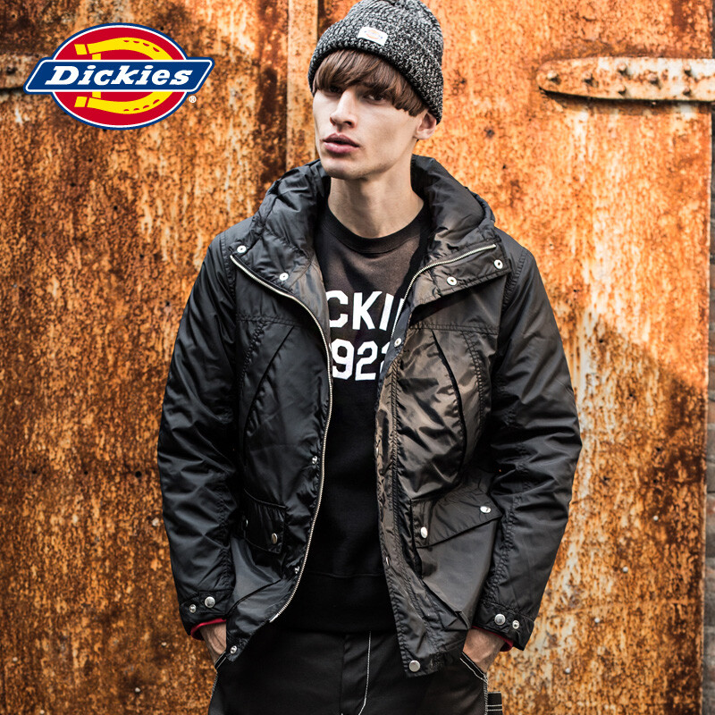 Dickies 秋冬男士休闲加厚尼龙充棉登山夹克冬装棉衣外套