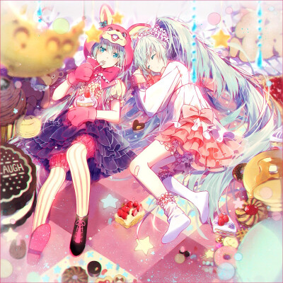 华丽 二次元 美图 初音