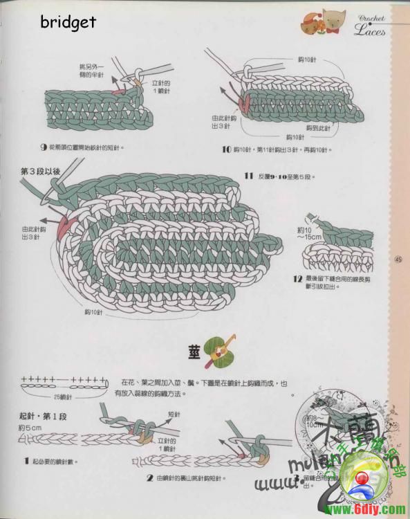 蕾丝，钩花