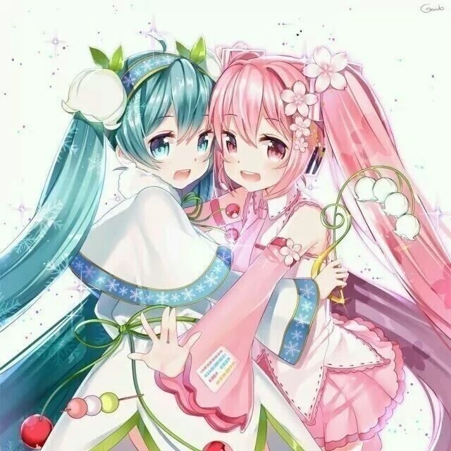 初音未来双子樱初音风信子初音少女