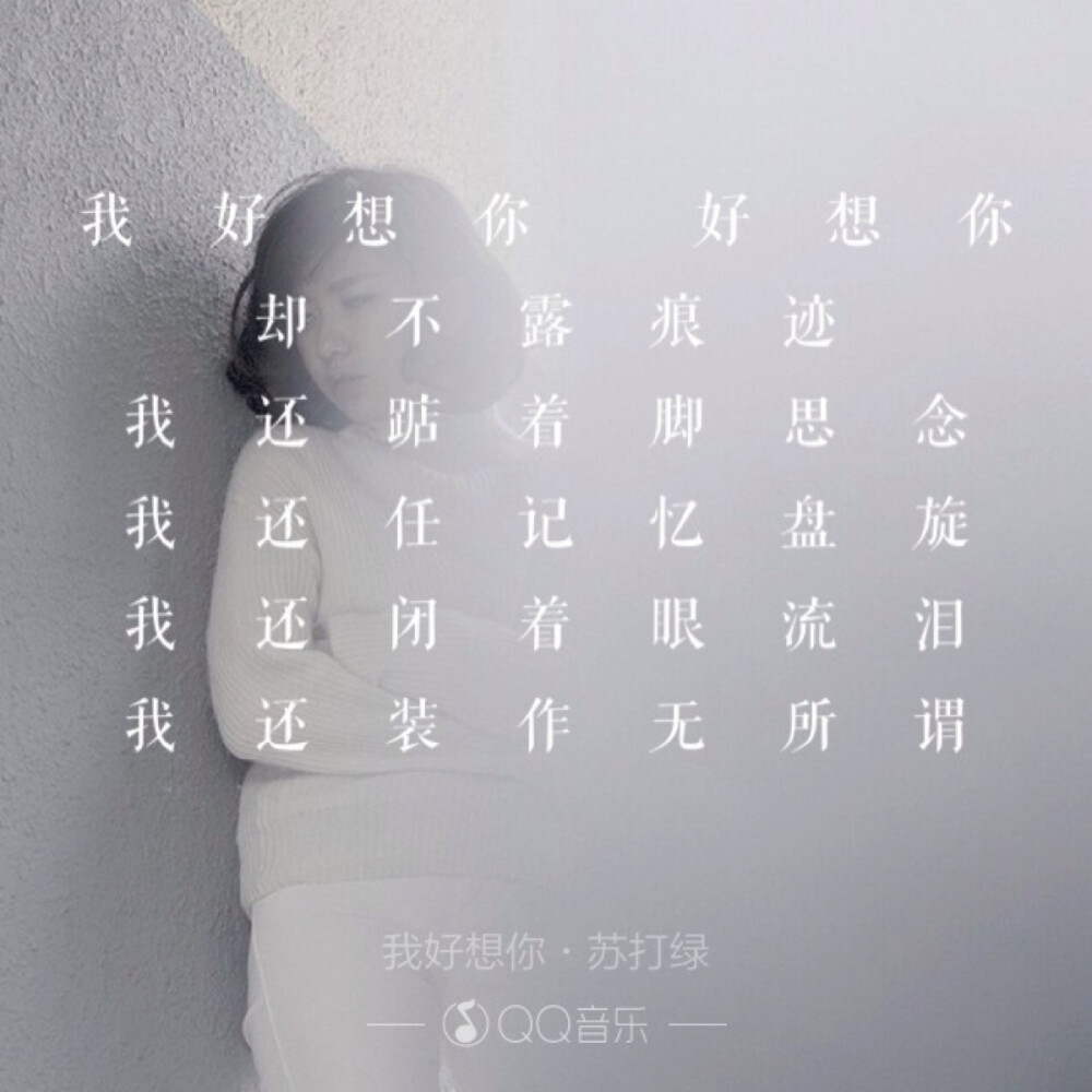 歌词海报－我好想你