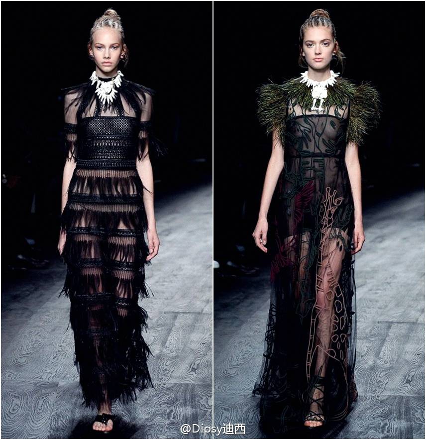 Valentino s/s 2016 ┃ 仙女们的环球旅行翩然而至非洲大草原上的神秘部落.....转自微博