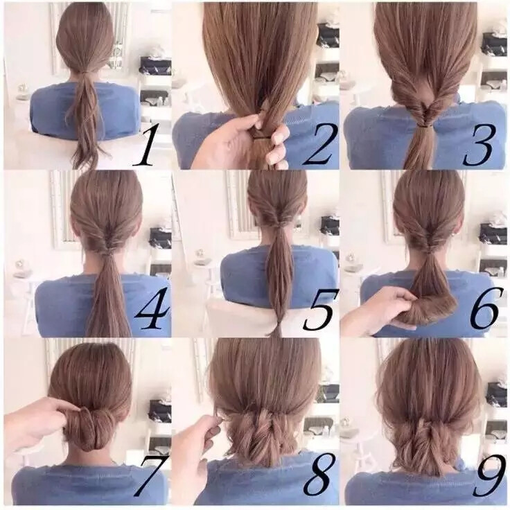 编发教程 扎头发 美发 盘发