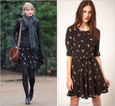 Event：Visiting Princess Diana’s Memorial | London, England | January 24, 2012 Dress：ASOS 'Annabel Cat Print Dress in Silk’ Worn with: Rick Owens jacket, Nordstrom scarf, Ralph Lauren Rugby bag, S…