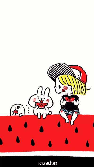 彩铅 插画 水彩 手绘