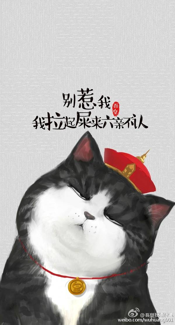 别惹我才，我拉起屎来六亲不认，吾皇也开通微博了！！