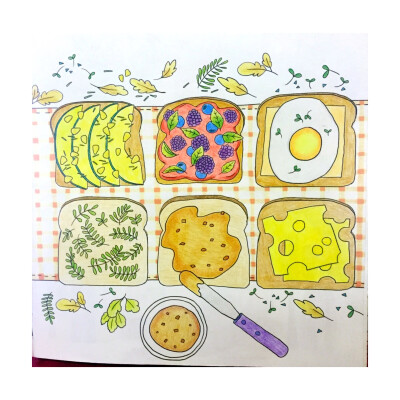 美味食光 coloring and the food 。秘密花园。