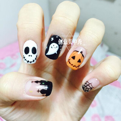 万圣节 美甲