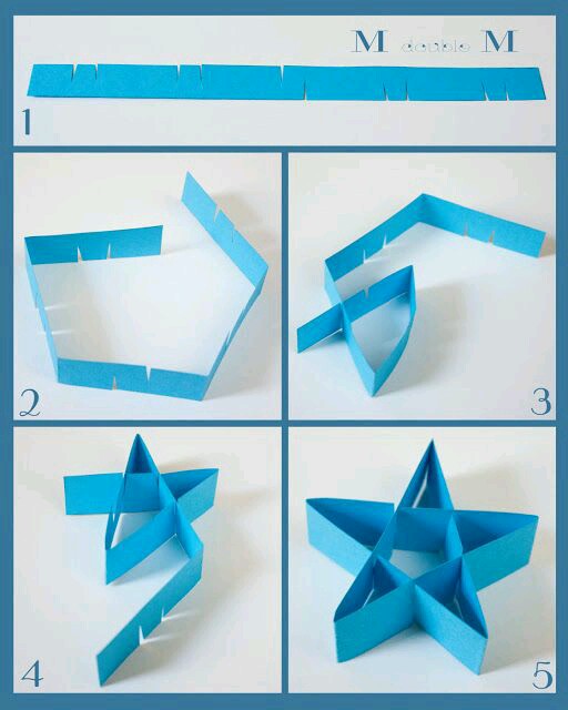 折纸DIY 立体五角星