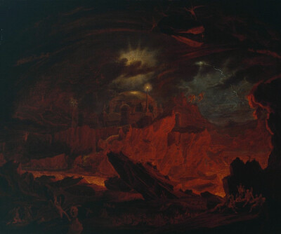 英国画家John Martin（1789-1854年）的画中微小的人物有着广阔的天翻地覆的背景，类似宇宙末日，多是一些大幅度的历史纪实或圣经作品。后期John Martin开始试验用铜版雕刻技术，并创作了版画&amp;lt;&amp;lt;失乐园&…