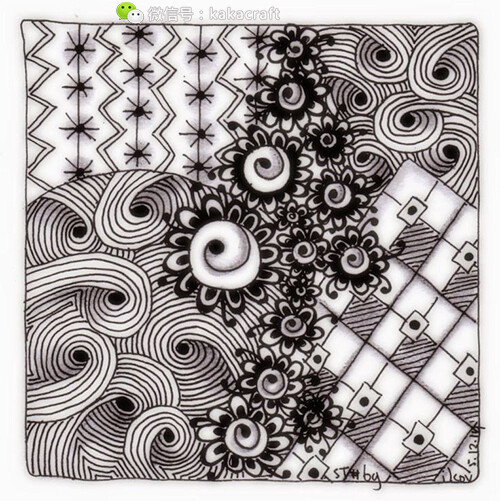 禅绕画 zentangle www.chanrao.me