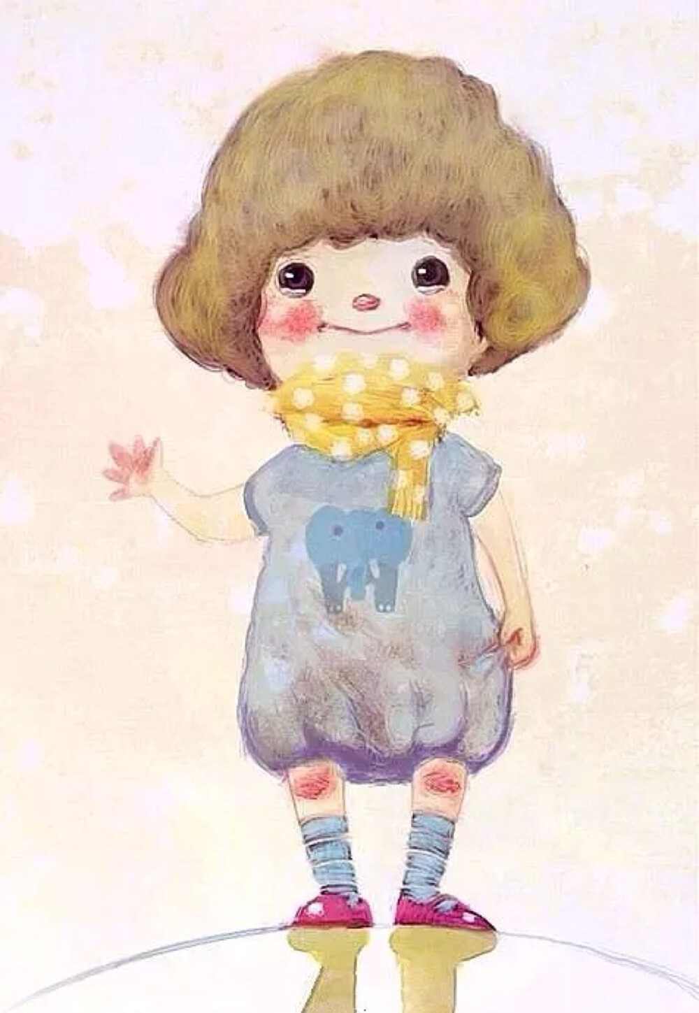 彩铅 插画 水彩 手绘