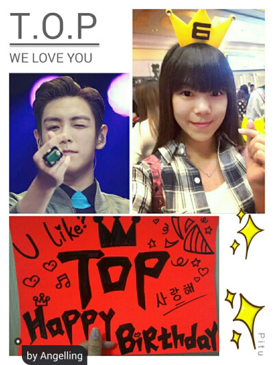 #一起自拍拼塔普#Happy Birthday to T.O.PRemember happy happy happy everyday