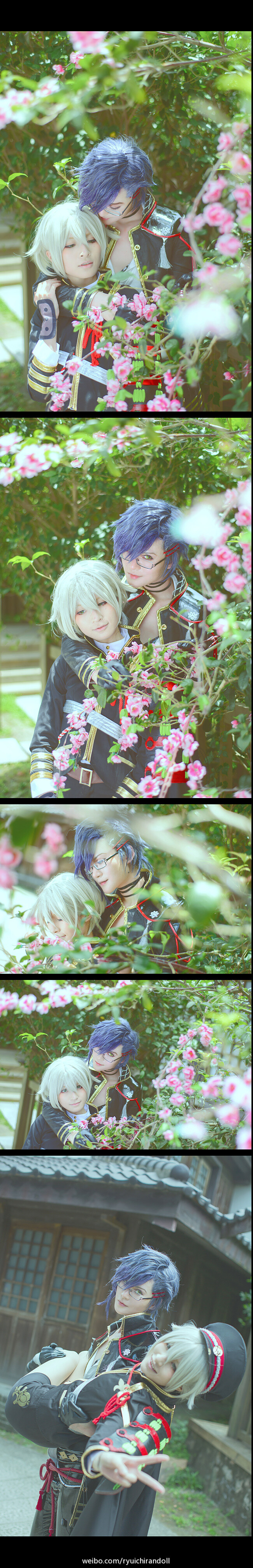 #刀剑乱舞##明石国行# Cn：Ryuichi_二葉: @ pozhu#萤丸cn：D子魔王嫁 摄影@vmbun簡 @平凡是真平淡是福 【即使粉身碎骨我也会保护你。在哪里我都会找到你即使你变成了萤火虫】