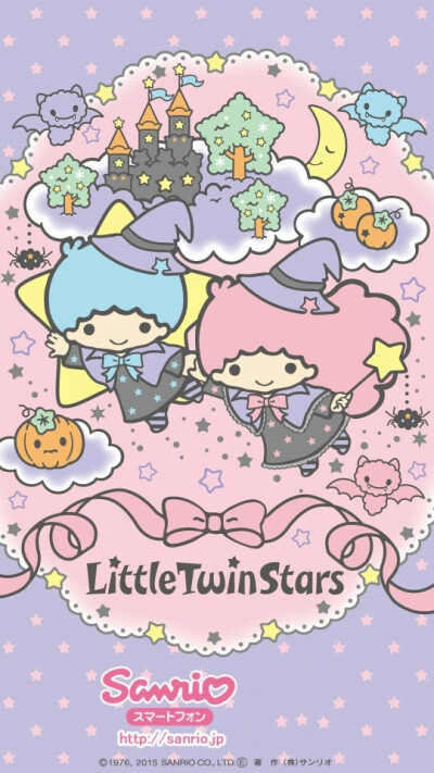 sanrio little twin stars 小双星官網十月28號萬聖節壁紙